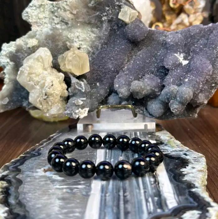 Gelang Bio Energy Jade Stone Pria & Wanita Oryginal Fengshui Hitam Polos Best Seller Couple gelang g