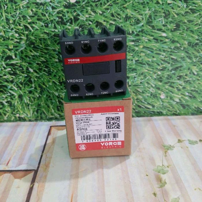 Au iliary Contact Kontak Bantu VRDN22 VRDN 22 2NO 2NC 2 NO 2 NC merk vorge