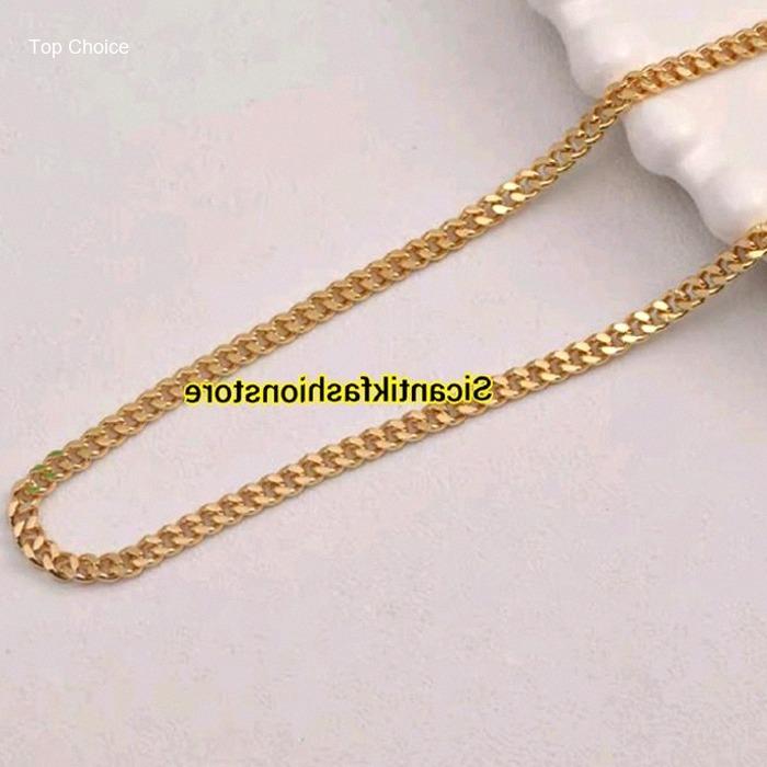 KALUNG TITANIUM FHASION PRIA WANITA RANTAI GOLD KECIL MIRIP MAS ASLI TRENDING Pria Jewellery | Kekin