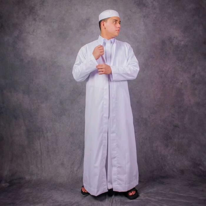 Outer Gamis Bahan Lembut | Jubah Saudi | Jubah Outer Gamis Pria Muslim Dewasa Jubah Habaib