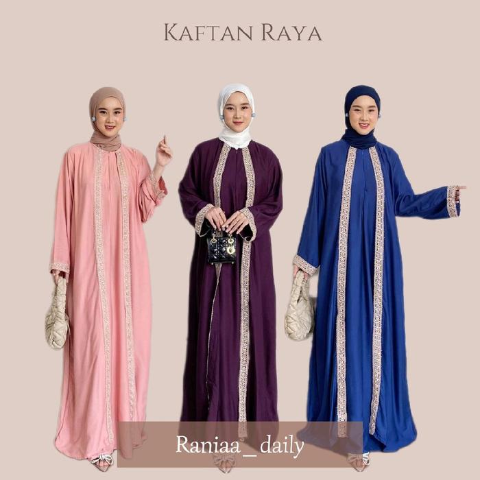 HD.Id Kaftan Raya  Dress  Lebaran Rayon Twill Premium Busui