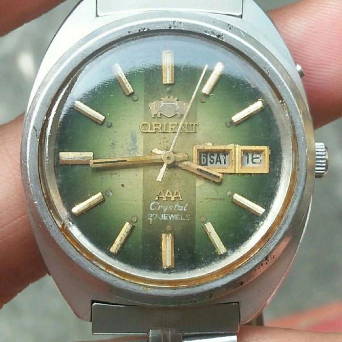 Orient Jam Tangan Vintage 27 Jewels dengan Tampilan AAA Crystal dan Desain Klasik