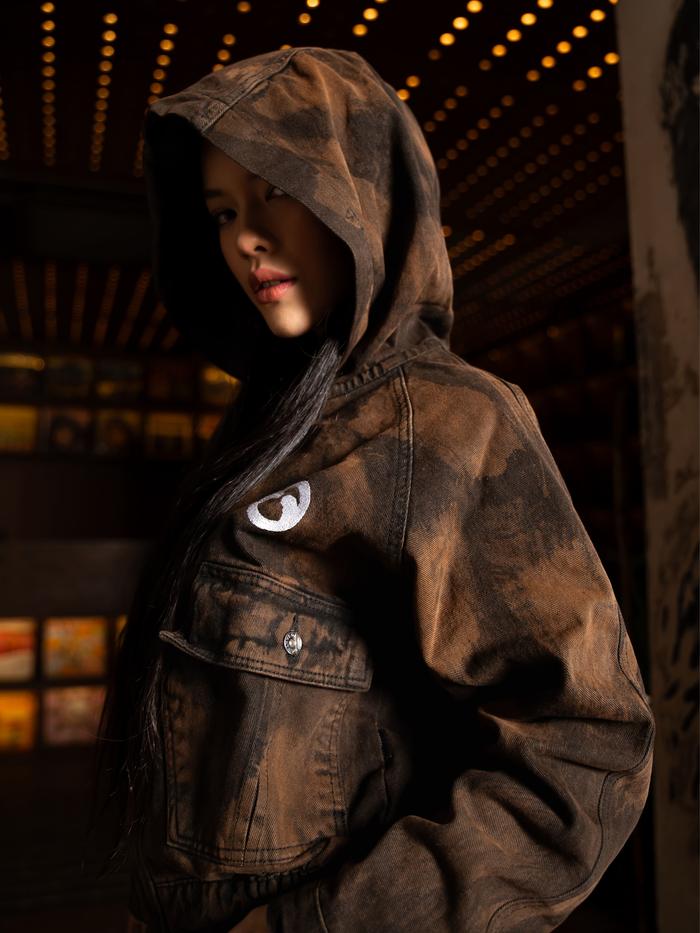 Bawwa | Jaket HOODIE BROWN ABSTRAK WASH | FIREMAN CLASP | JONES SERIES |   Jaket Hoodie FIREMAN CLAS