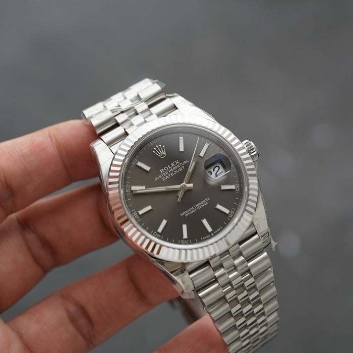 NW RLX DATEJUST 41 RHODIUM DIAL JUBILEE BRACELET BY VSF