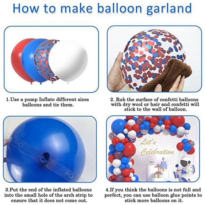 Set karangan bunga balon Fashion ornamen, Kit karangan bunga balon