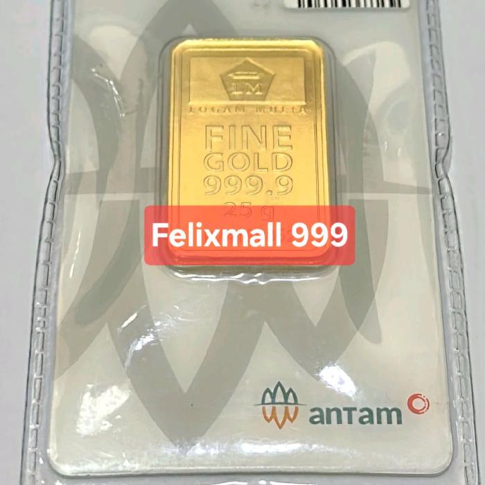 LM ANTAM 25 GRAM CERTIEYE/LOGAM MULIA 25 GR / EMAS BATANGAN 5GRAM TERBARU