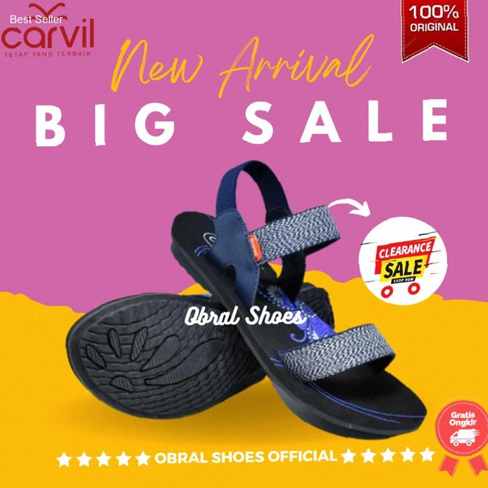 Carvil Oryn - L | Sandal Spons Gunung Tali Wanita Carvil ORIGINAL | Kekinian