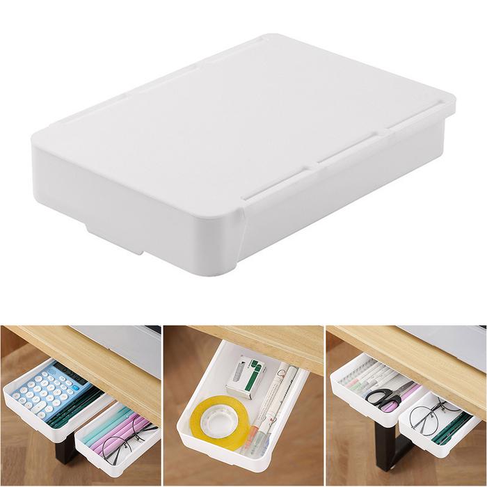 Storage Box Under-Desk Seamless Paste Storage Box Hidden Organizer