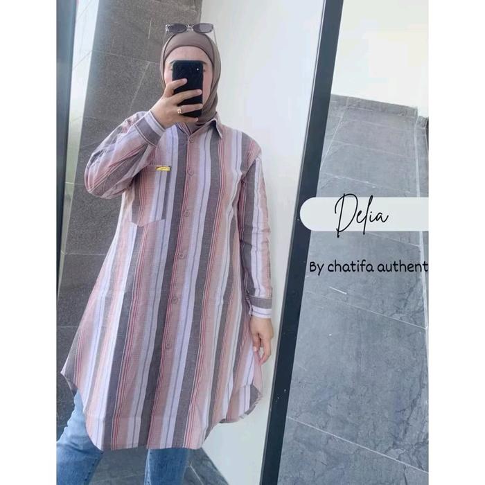 Tunik delia chatifa tunik wanita terlaris Katun