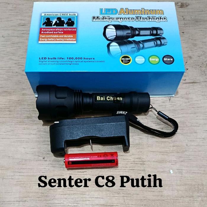 senter c8 putih senter c9 kuning