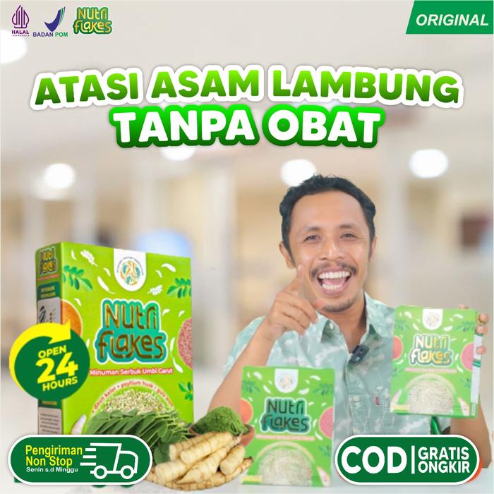 NUTRIFLEK SEREAL OATMEAL DIET NUTRIFLAKES UMBI GARUT ASAM LAMBUNG MAKANAN SEHAT UNTUK DIET ORANG DIA