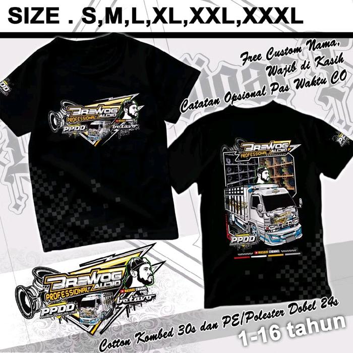 KAOS ANAK BREWOG AUDIO PPDD PRIA WANITA.S.M.L.XL.XXL