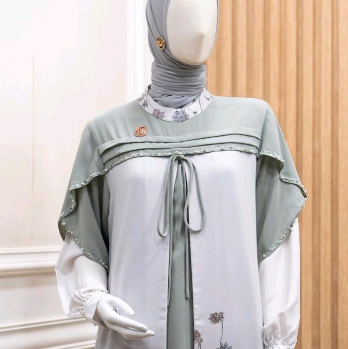 Gamis Luhana LY 042 - Haniya Print Moonbright