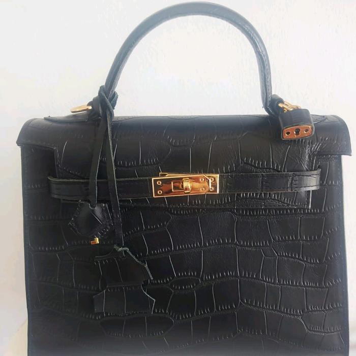 tas kelly croco original leather