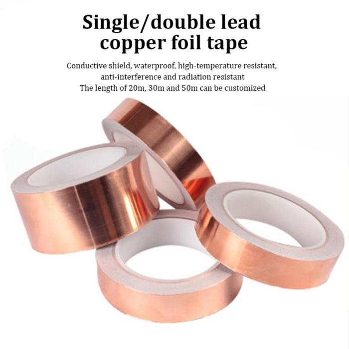 Copper Foil Tape 50m Back Adhesive High Temperature Resistant