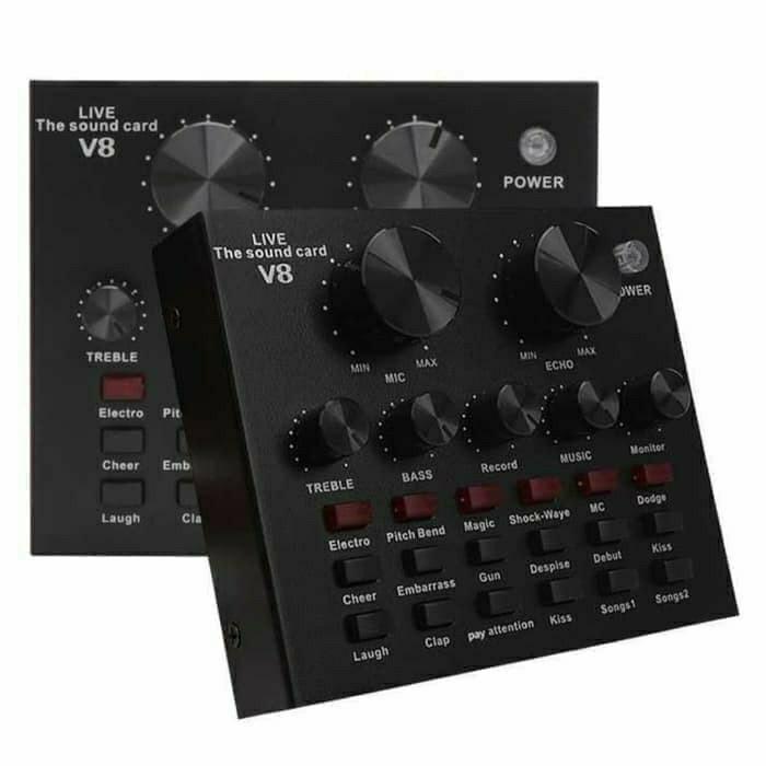 Sound card V8 Mixer Soundcard audio USB External soundcard
