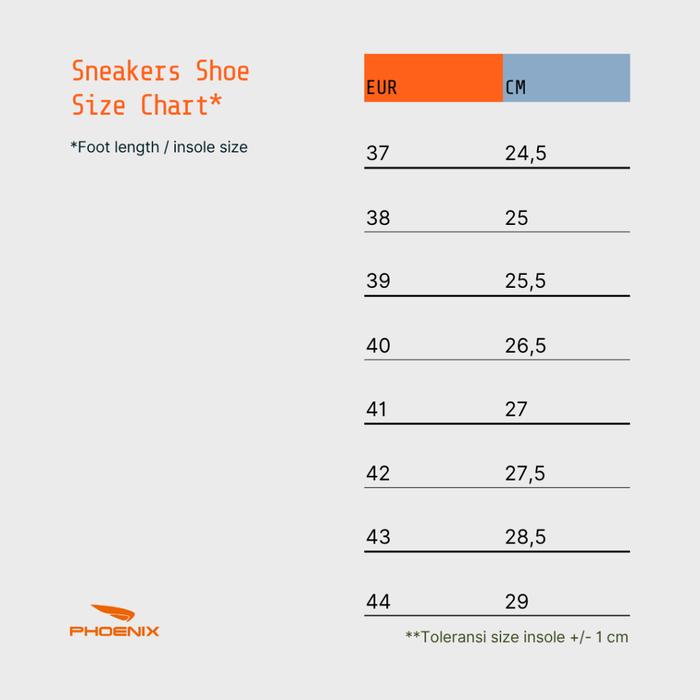 PHOENIX - Sepatu Sneakers Pria - Hikaru Abu Tua Daily Shoes Dewasa Sol Empuk, Ringan & Trendy