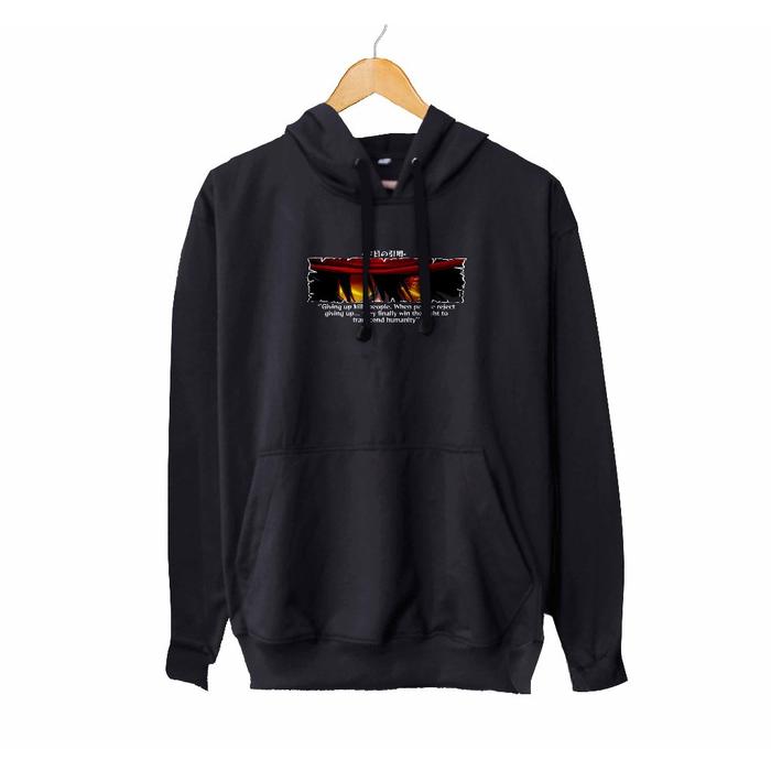 Jaket hoodie jumper infinite anime quote from ALUCARD HELLSING - HELLSING material cotton fleece