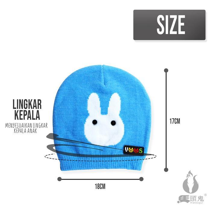 Topi Kupluk Ketu Rajut Aksesoris Fashion Anak Bayi Balita Motif Lucu