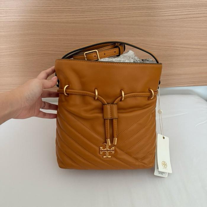 Tory burch bucket bag tas flemming chevron kira