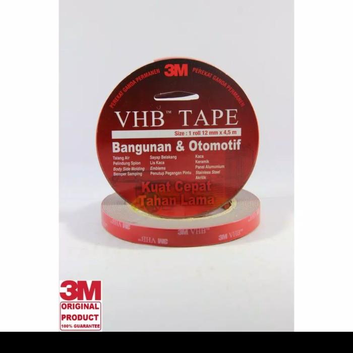 Promo 3M VHB Double Tape 4900 , 1 Roll Size 12 mm x 4.5 meter 3M VHB Double high quality