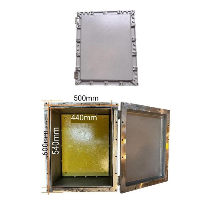 Explosion proof box aluminum 600x500x250 engsel