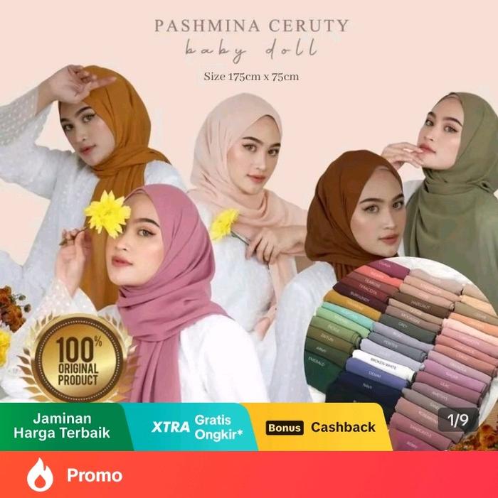 jasminehijab 55 warna pashmina kerudung