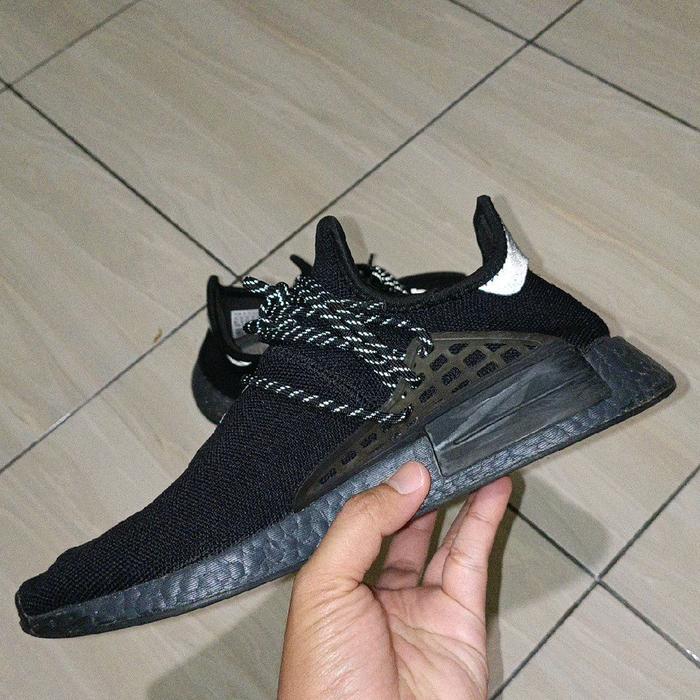 Sepatu Pharrell Williams x adidas NMD Human Race Black Original, Authentic by Depatu & POIZON Size 4