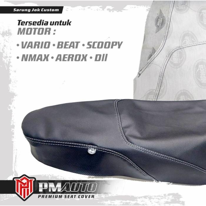 Kulit Jok Sarung Jok Motor Mbtech Untuk Motor Beat/Scoopy/Vario 125-150/Mio/Pcx/Aerox/Nmax/Pcx Dll