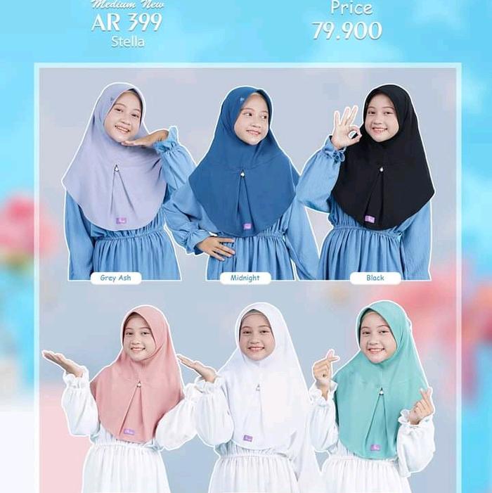 HIJAB ARRAFI AR 399 MEDIUM COCOK BUAT ANAK ANAK BERGO ARRAFI Variasi