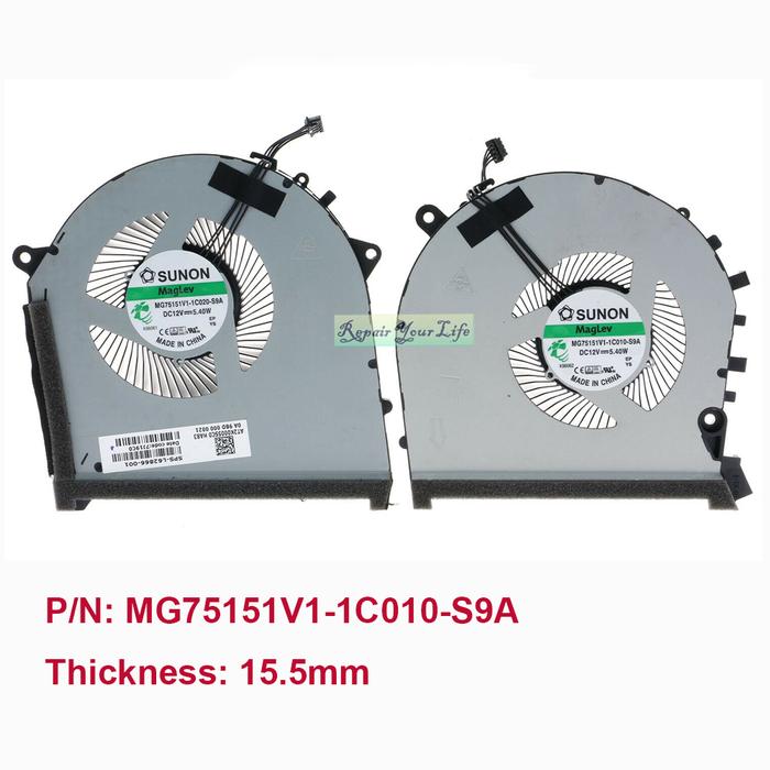 Computer Cooler CPU GPU Cooling Fans For HP OMEN 17-CB 17T-CB