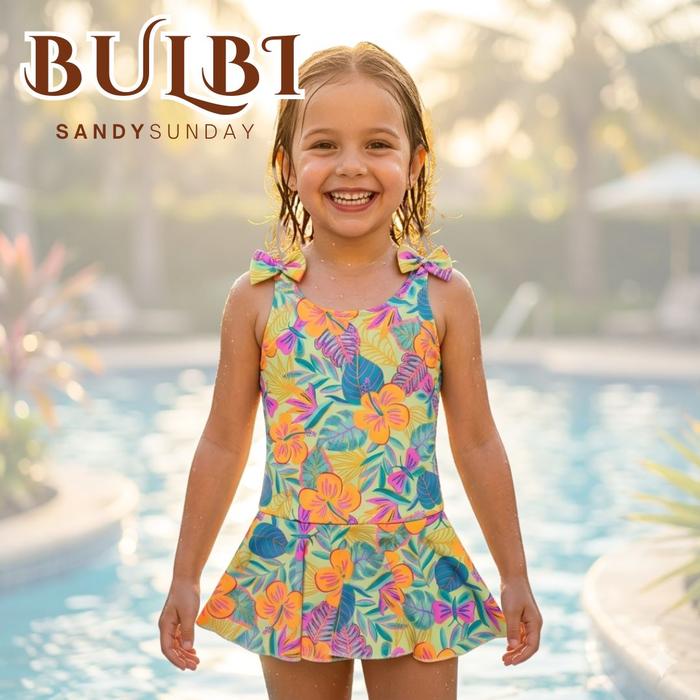 BULBI SANDSUNDAY - Baju Renang Anak Perempuan Umur 2 -7 Tahun | Swimsuit Rok