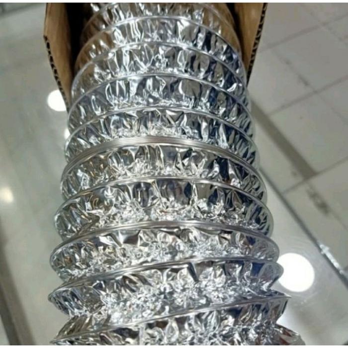 Flexibel cerobong 10 inc. flexible ducting non isolasi 10" / pipa cerobong asap