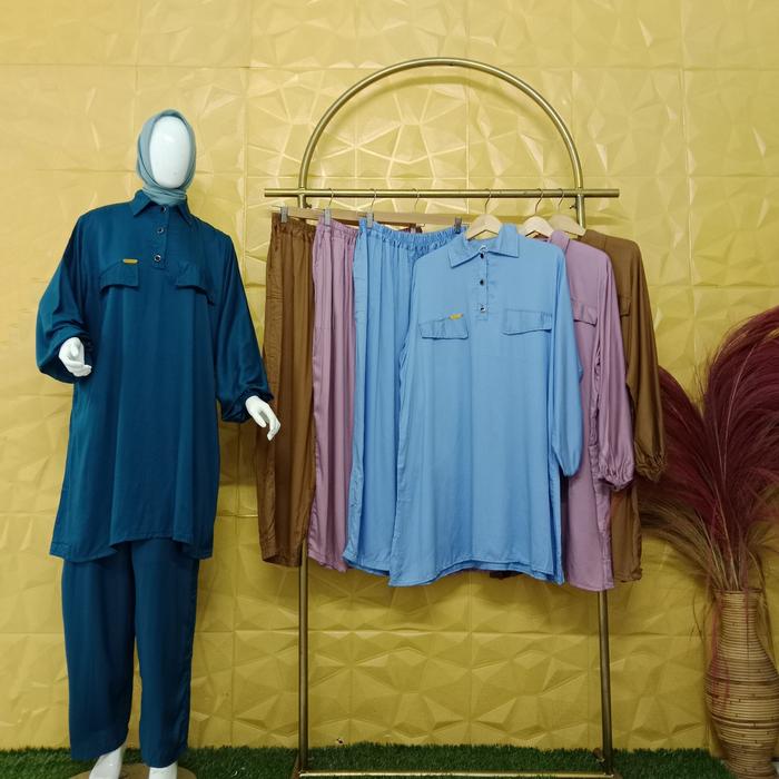 SYARIFAH17 One Set Nuffa Jumbo Viral Wanita Muslim 2XL 3XL 4XL