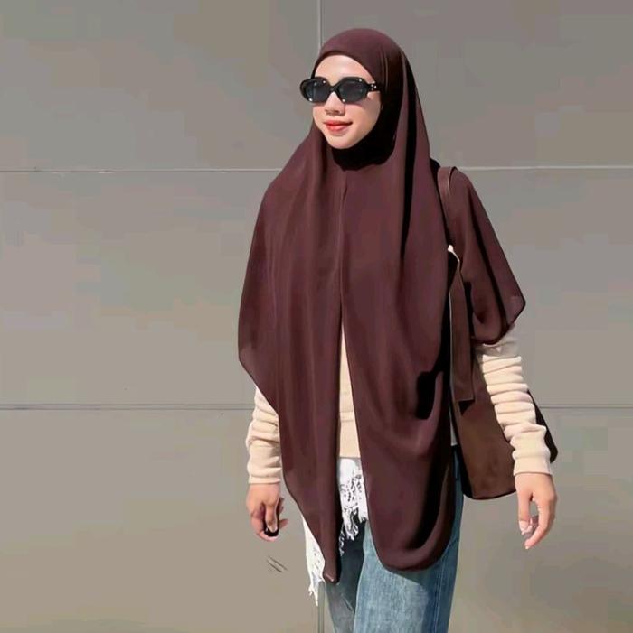 RH Hijab - hijab instan Phasmina ceruty khimar instan dari RH Hijab collection