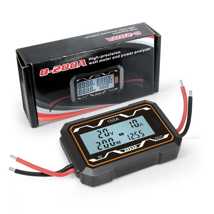 100A/150A/200A Power Watt Meter Power yzer Battery Backlight