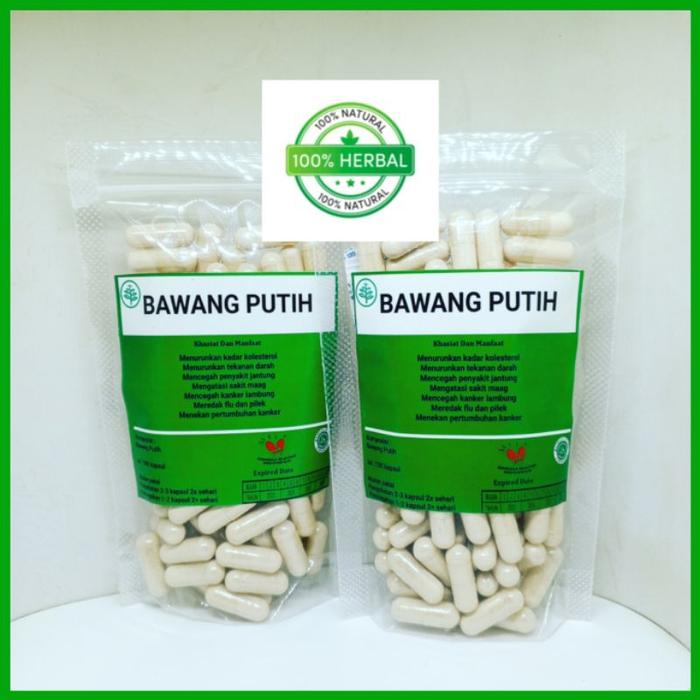 Herbal Bawang Putih Ekstrak 100 Kapsul Kolesterol