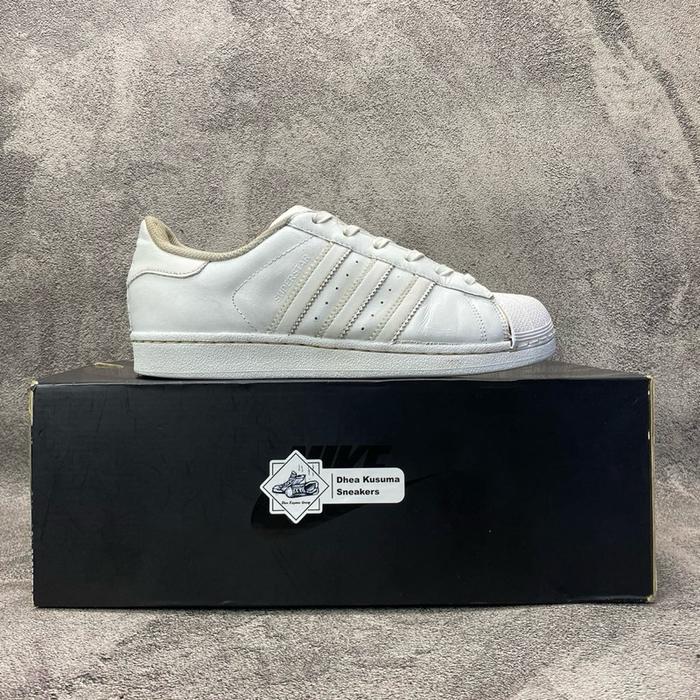Sepatu Casual Second Adidas Superstar Putih Sneakers Pria Wanita Size 38 Original Guarantee 100%