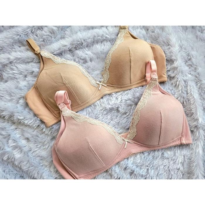 ANSRI 48 ID BRA WACOAL TANPA KAWAT KATUN MATERNITY MENYUSUI K30 SIZE 34,36,38 (A,B,C) IB 8034 NON WI