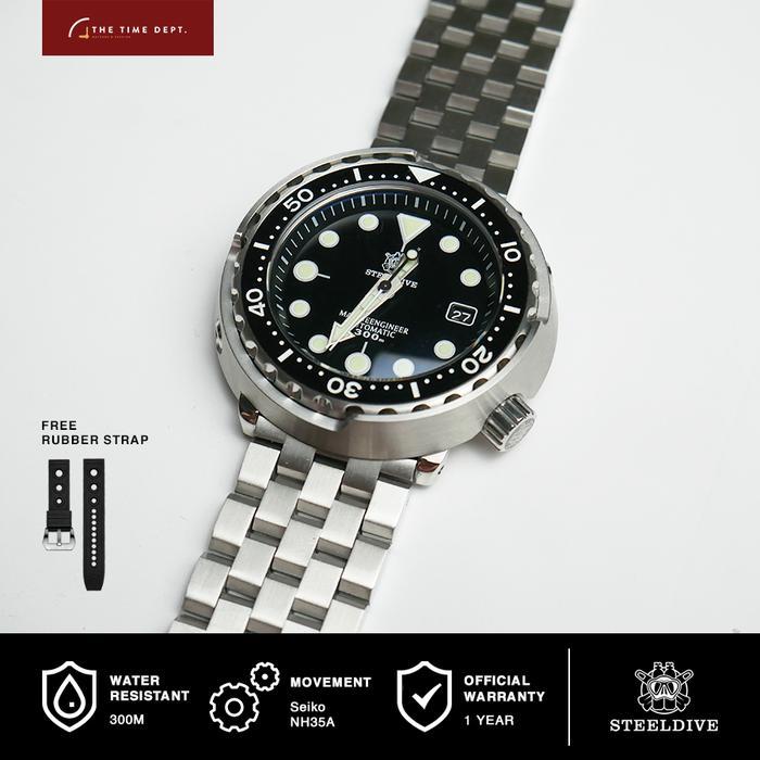 STEELDIVE SD1975 "Tuna" Homage Automatic 300m Diver Watch
