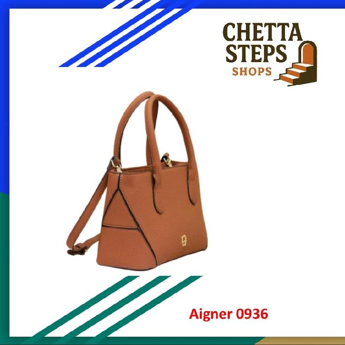 Tas Wanita Aigner 0936 - Tas Cewek Leather 2Way Handle Handbag Shoulder Bag
