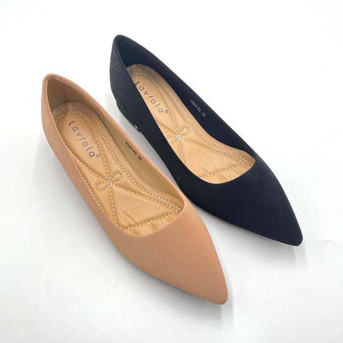 Laviola Shoes 4524 FFS  - Sepatu Pantofel Wanita Hak 2 cm