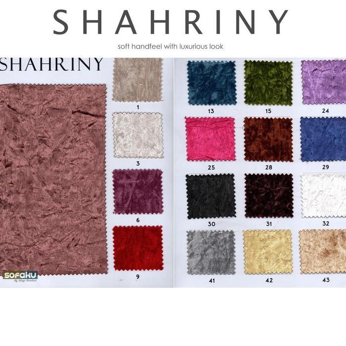 SHAHRINY : Suede Fabric by Regatta - Kain Jok Sofa Beludru Mewah / Bahan Suede Terlaris Kilap Interi