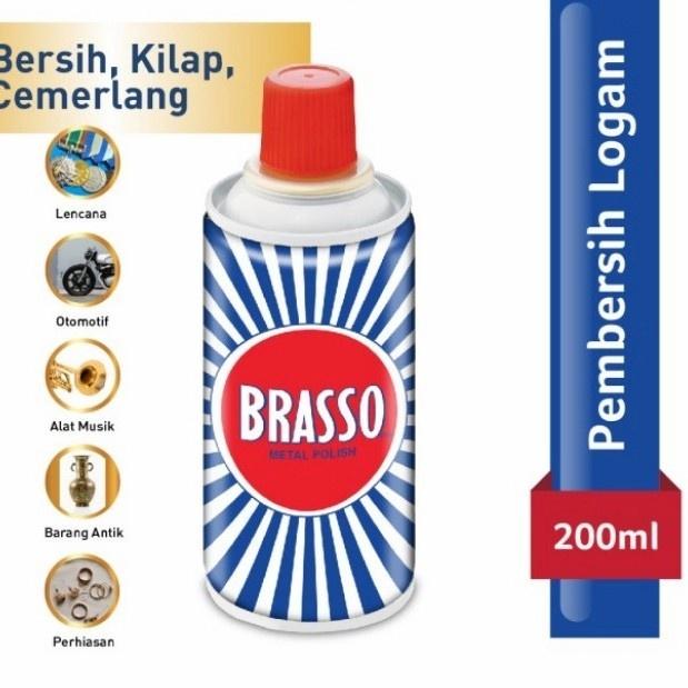METAL POLISH BRASSO CAIRAN POLES PENGKILAP BESI STAINLESS 200 ML