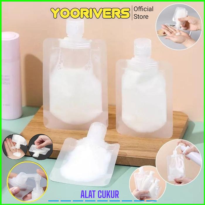 Plastik Refill Fliptop 100ml Botol Refill 100ml 50ml Botol Sabun Lotion Tas Travel Pouch Plastik Fli