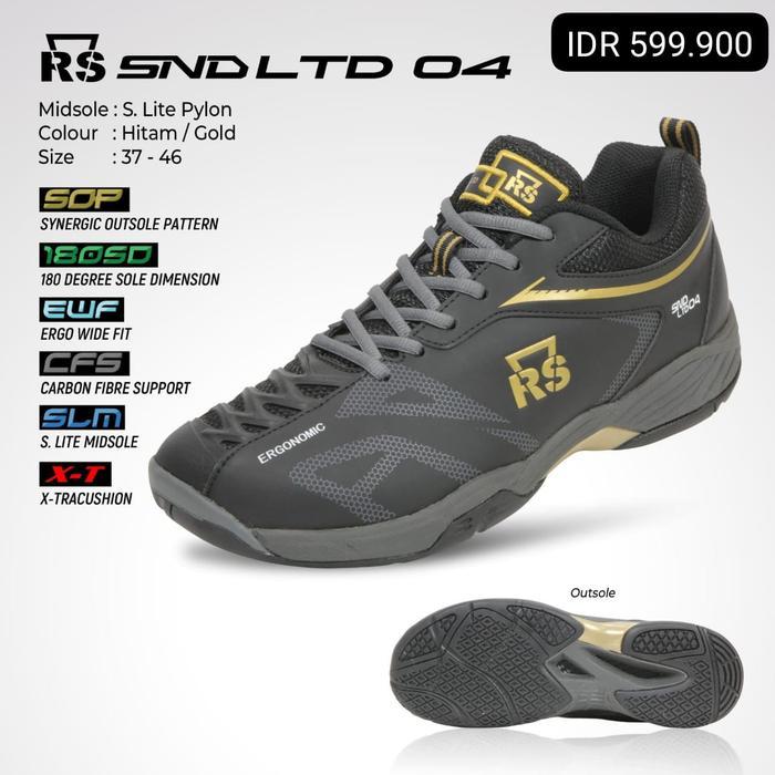 NEW SEPATU BULUTANGKIS RS SND LTD 04 REINFORCE SPEED ORI