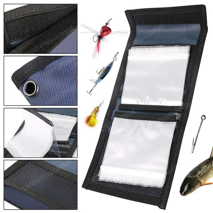10 Pockets Fishing Line Leader Wallet Fly Fishing Leader Wallet Case Fly Fishing Tippet Case Fly Fis
