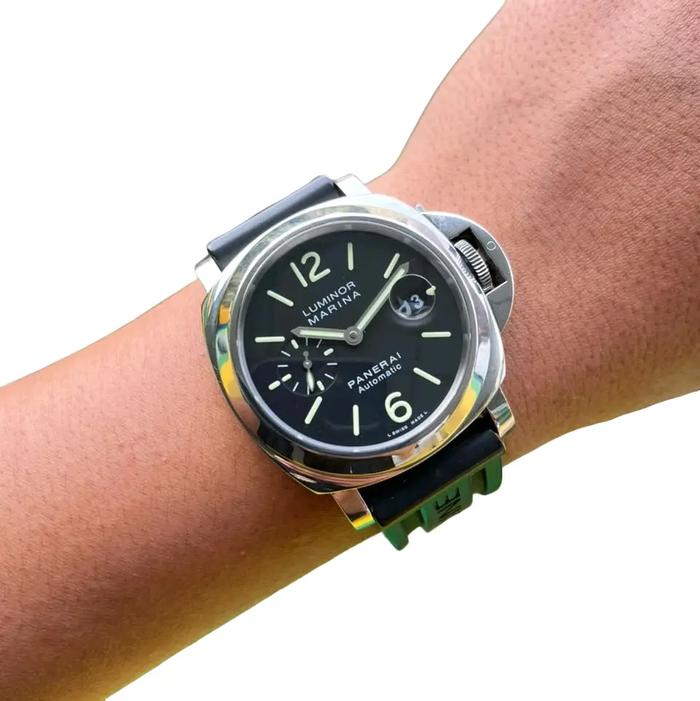 Panerai Luminor Marina OP 6763 Jam Tangan Pria Elegan Stainless Steel Automatic 98% Kondisi