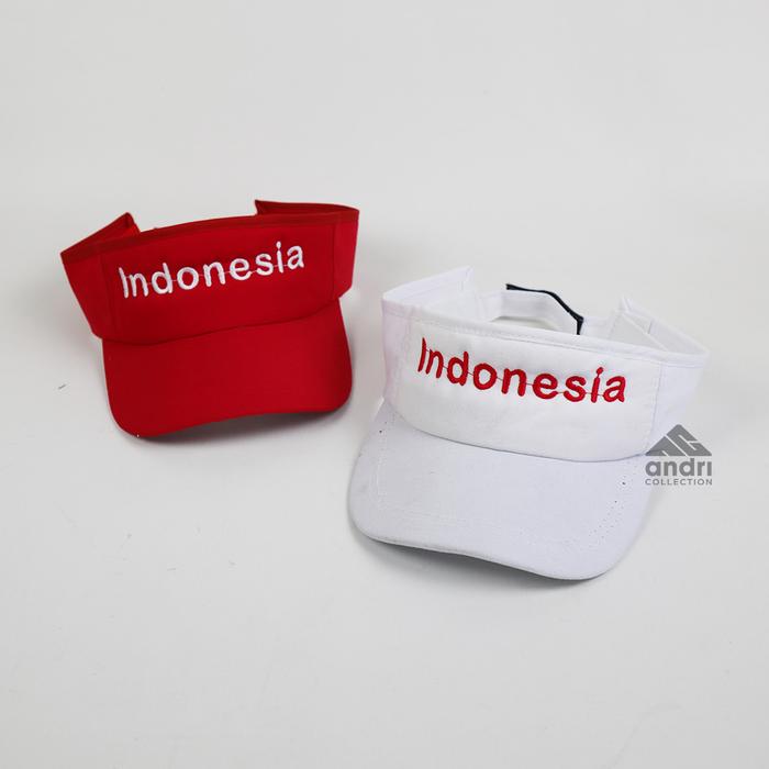 Topi Golf Bordir Indonesia/Topi Golf Merah Putih/Topi golf Kemerdekaan