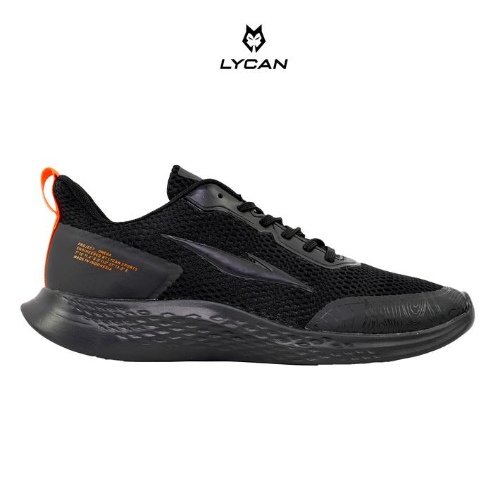 LYCAN Sepatu Casual Omega Black/Orange